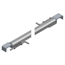 [009-011-2-114] ARQUILLO ALU ANOD. NEGRO RECTO TIPO CIERRE GANADERO PASAMANOS 75 mm 