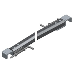 [009-011-2-112] ARQUILLO ALU ANOD. NEGRO PUNTO 50 mm TIPO CIERRE GANADERO PASAMANOS 50 mm 